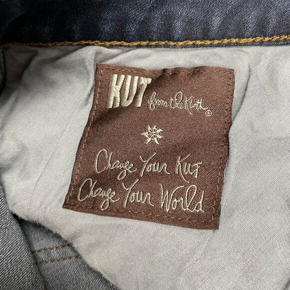 Kut From The Kloth Jeans 22W Blue Straight Katy High Rise Boyfriend Dark Wash - Picture 8 of 16